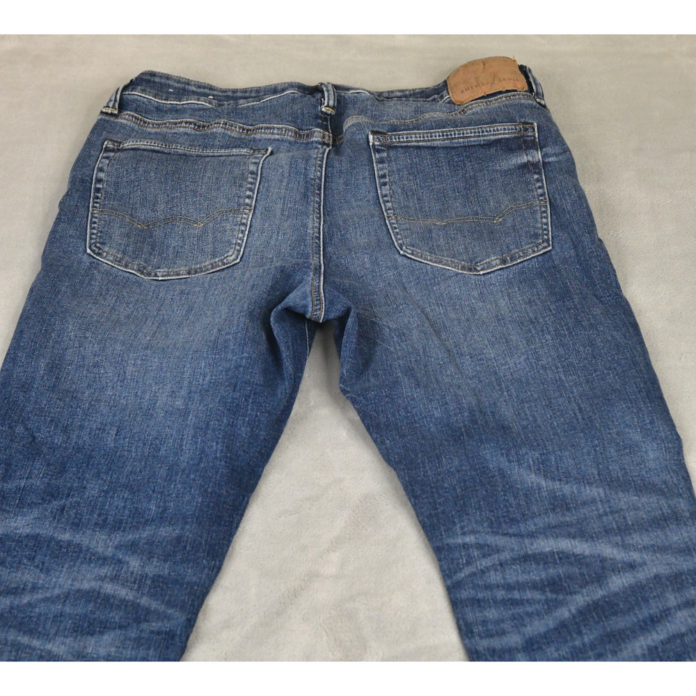 American Eagle Jeans Mens 34X34 (32x32 Actual) Slim Blue Denim - Picture 6 of 10
